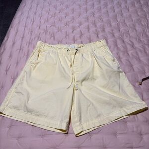 Women’s Light Yellow Drawstring Shorts